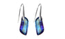 Women Blue Rainbow Topaz Drop Earrings