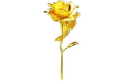 Gold Foil Plated Rose Artificial Flower Decoration - sparklingselections