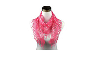 Women Lace Fringed Triangular Scarves - sparklingselections