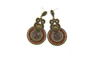 Enamel Beads Statement Drop Earrings - sparklingselections