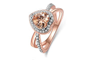 Cubic Zirconia Heart Ring - sparklingselections