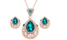 Women Party Green Jewelry Set