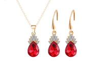 Water Drop Pendants Necklaces Earrings - sparklingselections