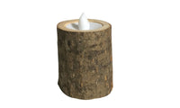 Wooden LED Candle Tea Light Holder Candle - sparklingselections