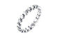 Stylish Star Shape Cubic Zirconia Silver Rings For Ladies