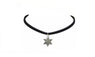 Plain Velvet Snowflake Statement Necklace Pendant