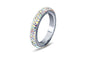 Crystal Stainless Steel Wedding Rings