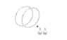 Silver Hoop Circle Earring for Women