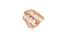 Hollow Out 18 kc Gold Statement Ring For Women
