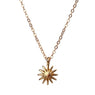 Fashion Simple Round Sun Flower Pendant Necklace