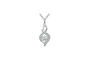 Silver Dancing Topaz Pendants Necklaces for Women