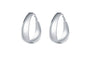 Smooth Egg Creole Big Hoop Earrings for Women