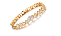 Cubic Zirconia Flower Bracelet For Women - sparklingselections