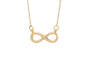 Simple Eight Shape Pendant Necklace for Women