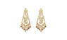 Heart Big Drop Dangle Long Earrings