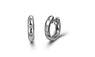 Silver Simple Female Hoop Earrings