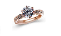 Designing Rose Gold Color Wedding Women Rings - sparklingselections