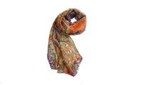 Printed Silk Long Soft Scarf Shawl Scarves - sparklingselections
