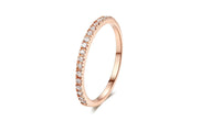 Rose Gold Color Austrian Crystals Ring - sparklingselections