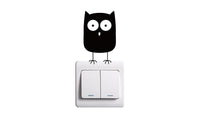 Owl Light Switch Wall Stickers - sparklingselections