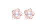 Freshwater Bread Round Stud Earrings For Women