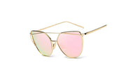 Metal Reflective Mirror Sun Glasses For Women - sparklingselections