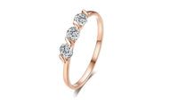 Crystal  Rose Gold Color Ring For Women - sparklingselections