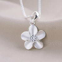 Fashion Jewelry Clavicle Chain Plum Blossom Pendant Necklace - sparklingselections