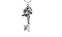 Sherlock Holmes Key Pipe Charm Key Pendant Necklace - sparklingselections