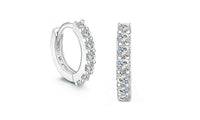 Sterling Silver Color Hoop Round Earring for Women - sparklingselections