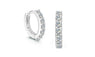 Sterling Silver Color Hoop Round Earring for Women