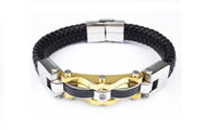 Leather Titanium Steel Bracelets - sparklingselections