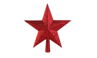Red Glittered Mini Star Christmas Tree Topper - sparklingselections