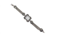 Layered Chain Vogue Rectangle Bracelets - sparklingselections