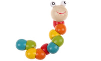 Wooden Educational Variety Twisting Inchworm Toys - sparklingselections