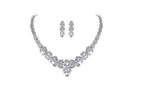 Silver color Crystal Bridal Jewelry Sets - sparklingselections