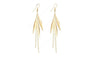 Women Gold Long Dangle Charm Earrings
