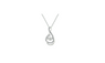 Natural Stone Silver Pendant Necklace for women