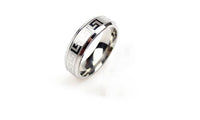 Silver Stainless Steel Male Ring - sparklingselections