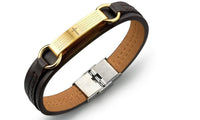 Cross Design PU Leather Man's Bracelet - sparklingselections