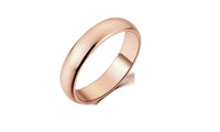 Rose Gold Color Simple Wedding Couples Rings - sparklingselections