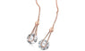 Rose Gold Color Fashion Chain Earrings