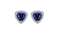 Blue Sapphire Stud Earrings - sparklingselections