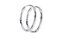 Silver Round Shape Hoop Earrings