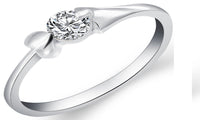 Crystal Cubic Zirconia New Engagement Ring For Women - sparklingselections