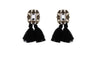 Tassel Statement Bib Stud Earrings