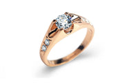 Rose Gold color Engagement Rings - sparklingselections