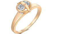AAA Zircon Two-Tone White Gold Plated Wedding Ring (6,7,8) - sparklingselections