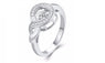 Women Sterling Silver Crystal Beautiful Rings