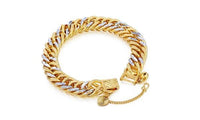 Men Silver Gold Chain Multicolored Nice Bracelets - sparklingselections